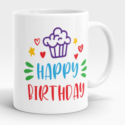 cupcake happy birthday mug